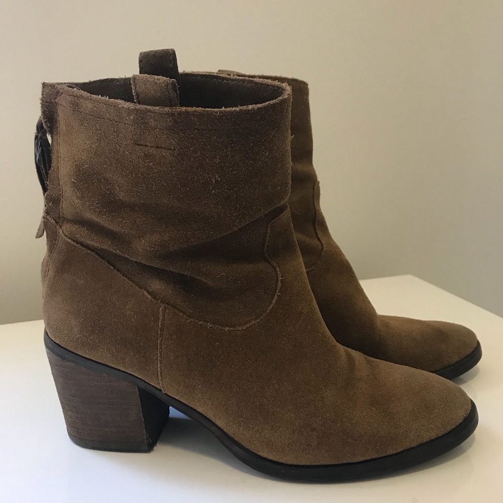 Sam Edelman Camel Suede Booties
